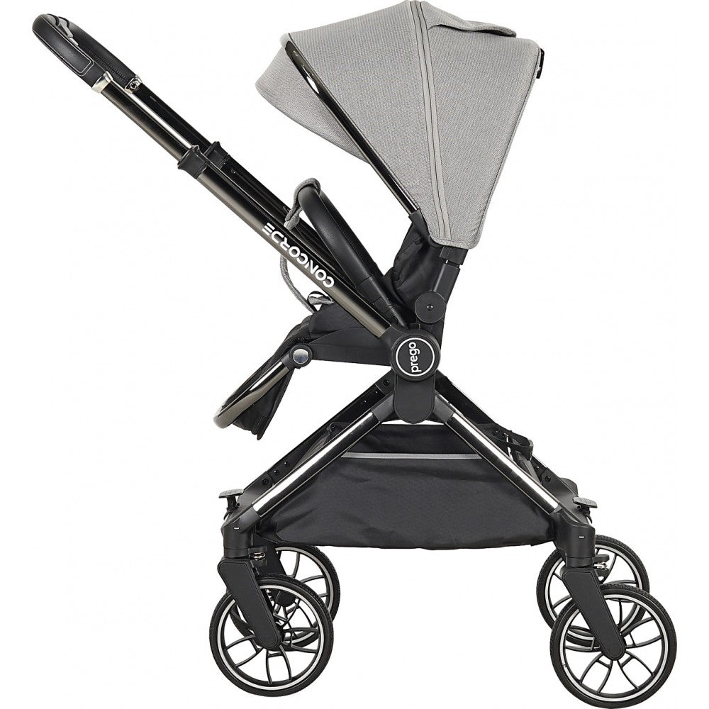 Prego 2067 Concorde Travel Bebek Arabası Gri Yandan Görünüm